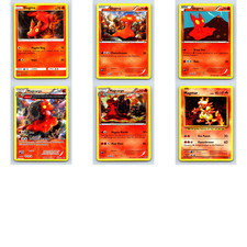 Slugma Magcargo Pokemon Lot English (6) LP Mixed Sets (SEE DESCRIPTION)