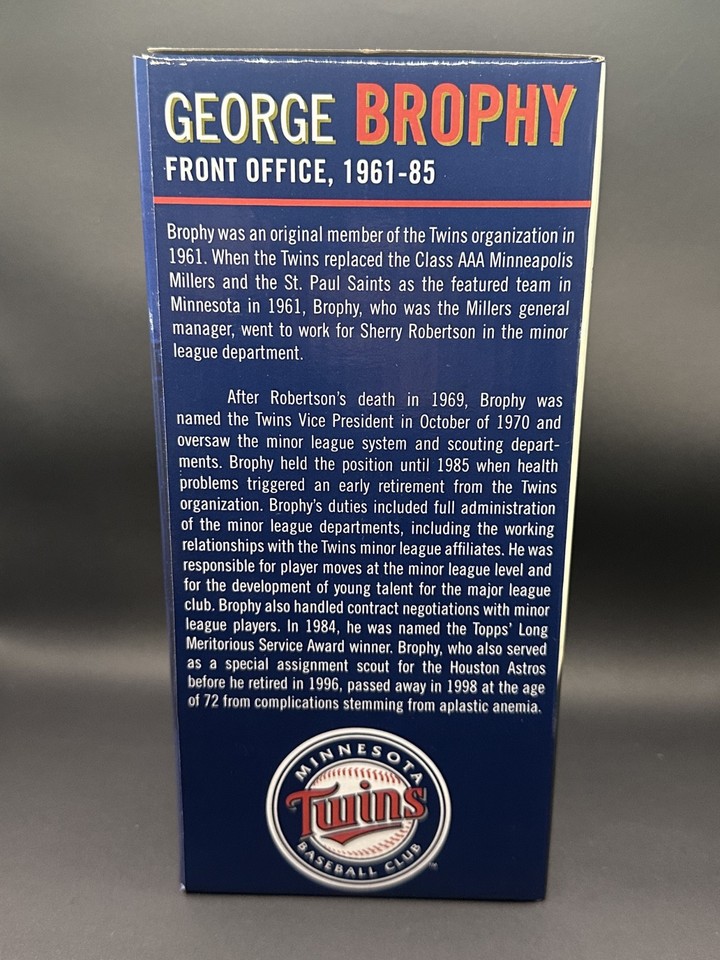 Minnesota Twins Hall of Fame Collection - George Brophy Class of 2009 ...