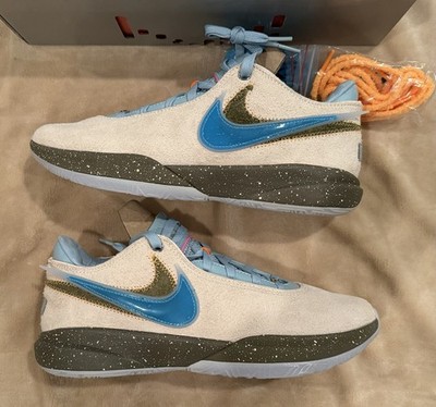 Mens Nike Lebron 20 UNKNWN Message in a Bottle DV9090-801-Guava Ice/Blue Sz9-NIB