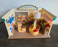 Calico Critters Sylvanian Families Supermarket Grocery Store EUC