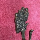 Vintage Brass Woodpecker Tree Wall Hook Hanger — photo 3