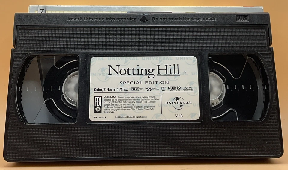 Notting Hill VHS 2000 Julia Roberts Hugh Grant **Buy 2 Get 1 Free** - Image 3 of 3