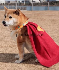 2025 Superman Dog Costume, Krypto the Superdog Cloak & Collar Christmas Gift