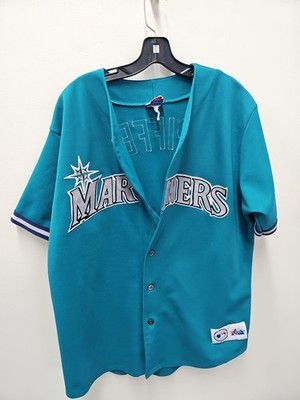 Vintage 90s Majestic Seattle Mariners Ken Griffey Jr. 24 Teal