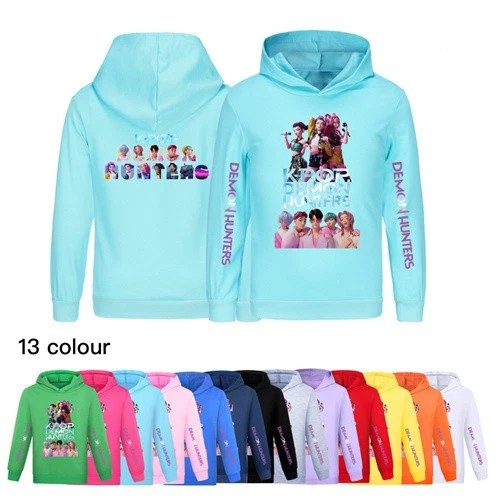 Kinder Mädchen Jungen KPOP Teufel Jäger Freizeit Hoodie K-POP Sweatshirt Pullover Tops
