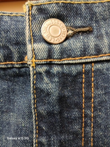 Jeans Levis 550 Uomo 38X32 Blu Cotone Relaxed Fit Gamba Dritta Denim Rosso Tab NUOVO - Foto 2 di 17