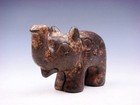 Vintage Nephrite Jade Stone Carved Sculpture Elephant w/ Nose Up #11252201 — photo 2