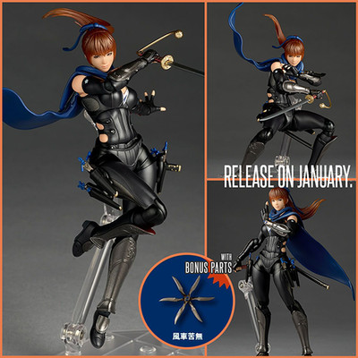 Revoltech Kasumi NINJA GAIDEN 3 Razor's Edge limited Kaiyodo w/Bonus Parts PSL