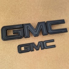 2007-2014 Kit Oem Grille Rear Gmc Emblem Badge For Yukon Xl Gloss Black