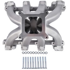 New  28097 Intake Manifold Single Plane Aluminum for GM Gen III/IV LS Engines wit