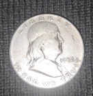 1952 D franklin half dollar circulated collectable 90% silver coin