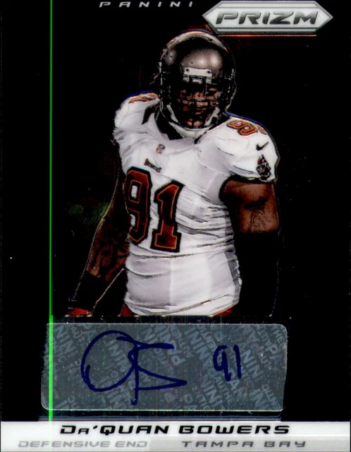 2013 Panini Prizm Autographs #120 Da'Quan Bowers Auto Rookie Card RC
