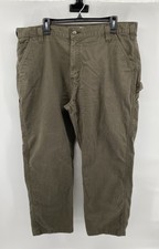 Carhartt Men s Twill Army Green Relaxed Fit Utility Work Pants 40X30