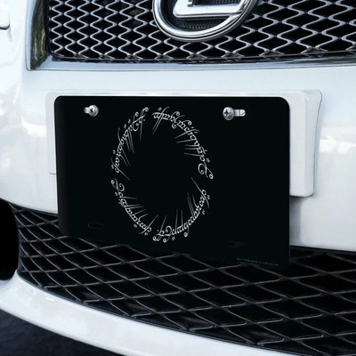 Lord of the Rings Mordor Script  Aluminum License Plate Car Auto Tag