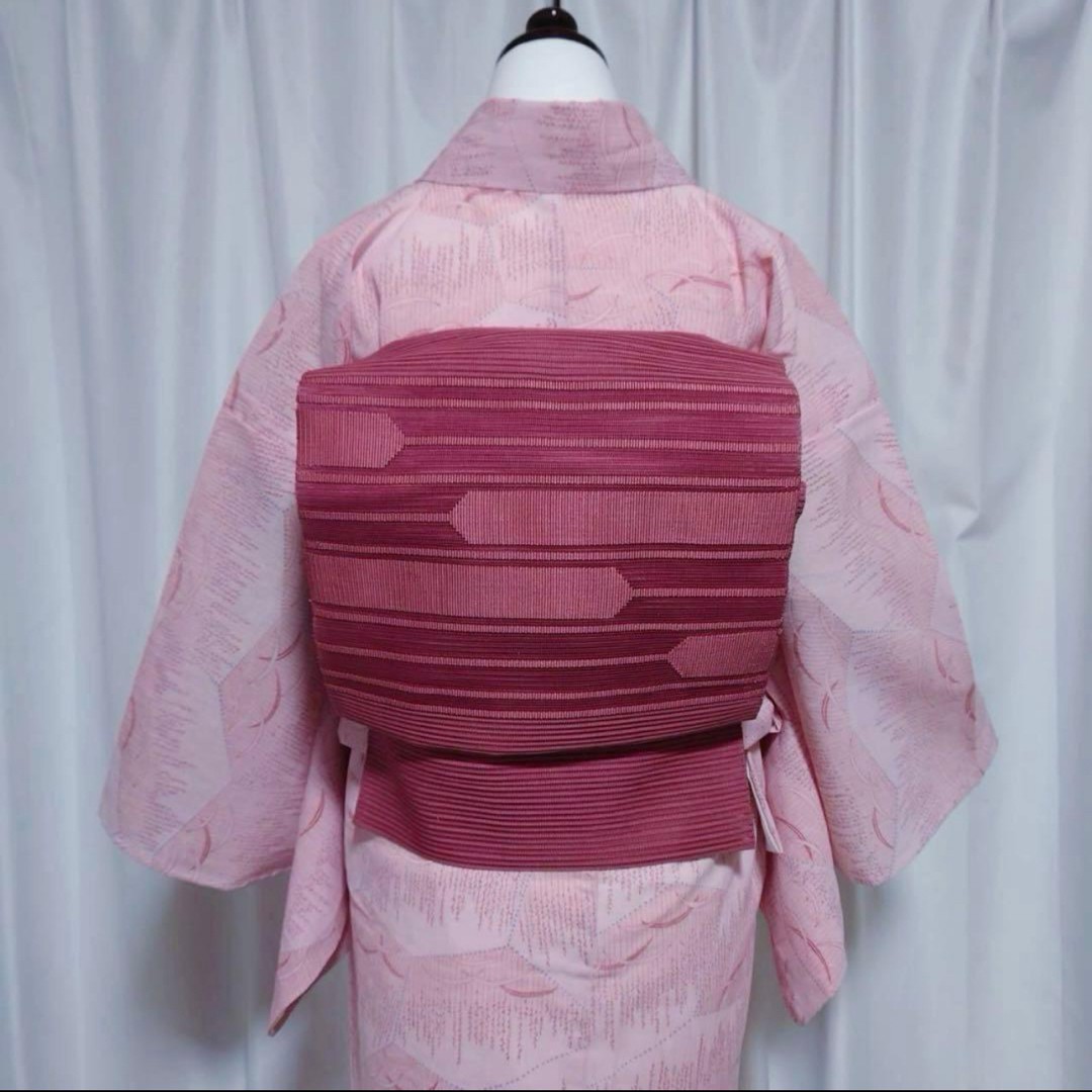 Pongee Style Small Pattern Thin Summer Kimono Set… - image 8