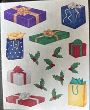 Creative Memories Stickers Christmas Presents Holly