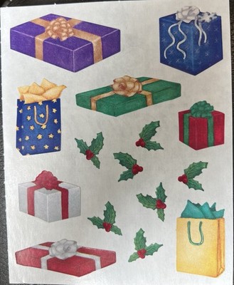 *Creative Memories Stickers Christmas Presents Holly