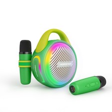 Portable Wireless 20W Waterproof Bluetooth Karaoke Speaker with Two Microphon...