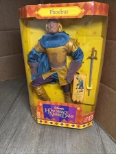 Phoebus Hunchback of Notre Dame Disney Mattel Doll With Sword 1995 #15312