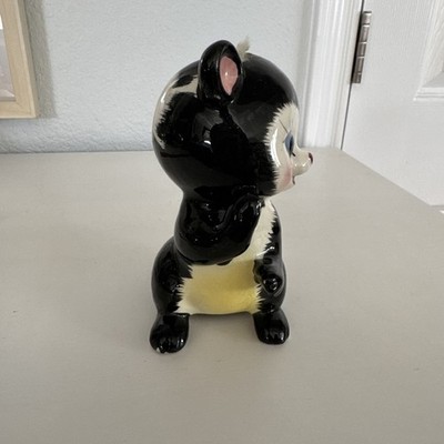 Vintage MCM Napco Furry Skunk Bank “Stinky” Japan Ceramic 1950s