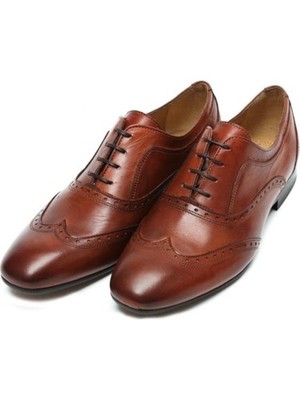 HUDSON Mens Brown Francis Wingtip Toe Block Heel Leather Oxford Shoes 46