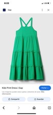 Girls' Green Dress Gap Kids, Size S 6-7