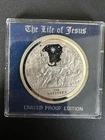 1.5oz Sterling Silver Franklin Mint Life of Jesus “Nativity” Proof Medal Limited