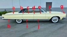 1966 Chrysler New Yorker Rh Side Trim Molding
