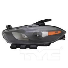 TYC 20-9338-00 Headlight Left Driver Side LH Halogen Black Trim  New