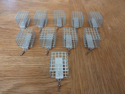 10x Futterkorb Handmade - je 60g - Feeder Set für Fluss & See - Angeln