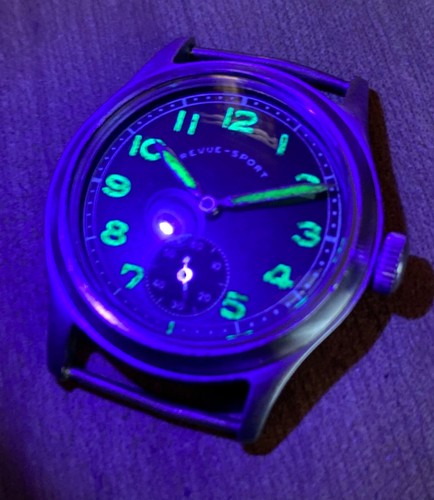 vintage Revue Sport DH Germany Military Army Watch Cal 59 Fixed Spring Bars - Picture 19 of 19