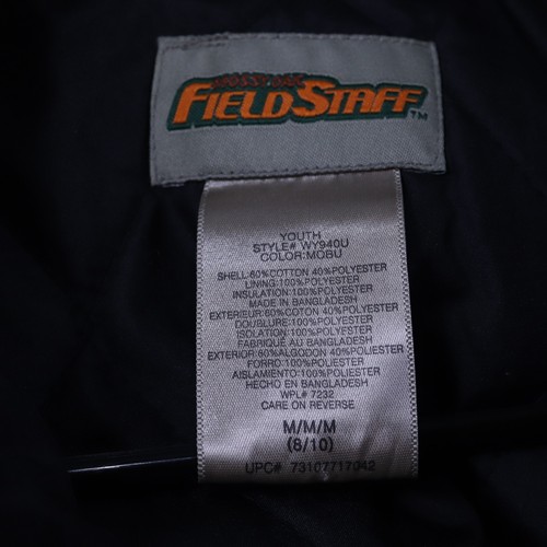 Field Staff Mossy Oak Coveralls Camo Outdoors Lined Insulated Boys Medium measrd - Picture 23 of 23