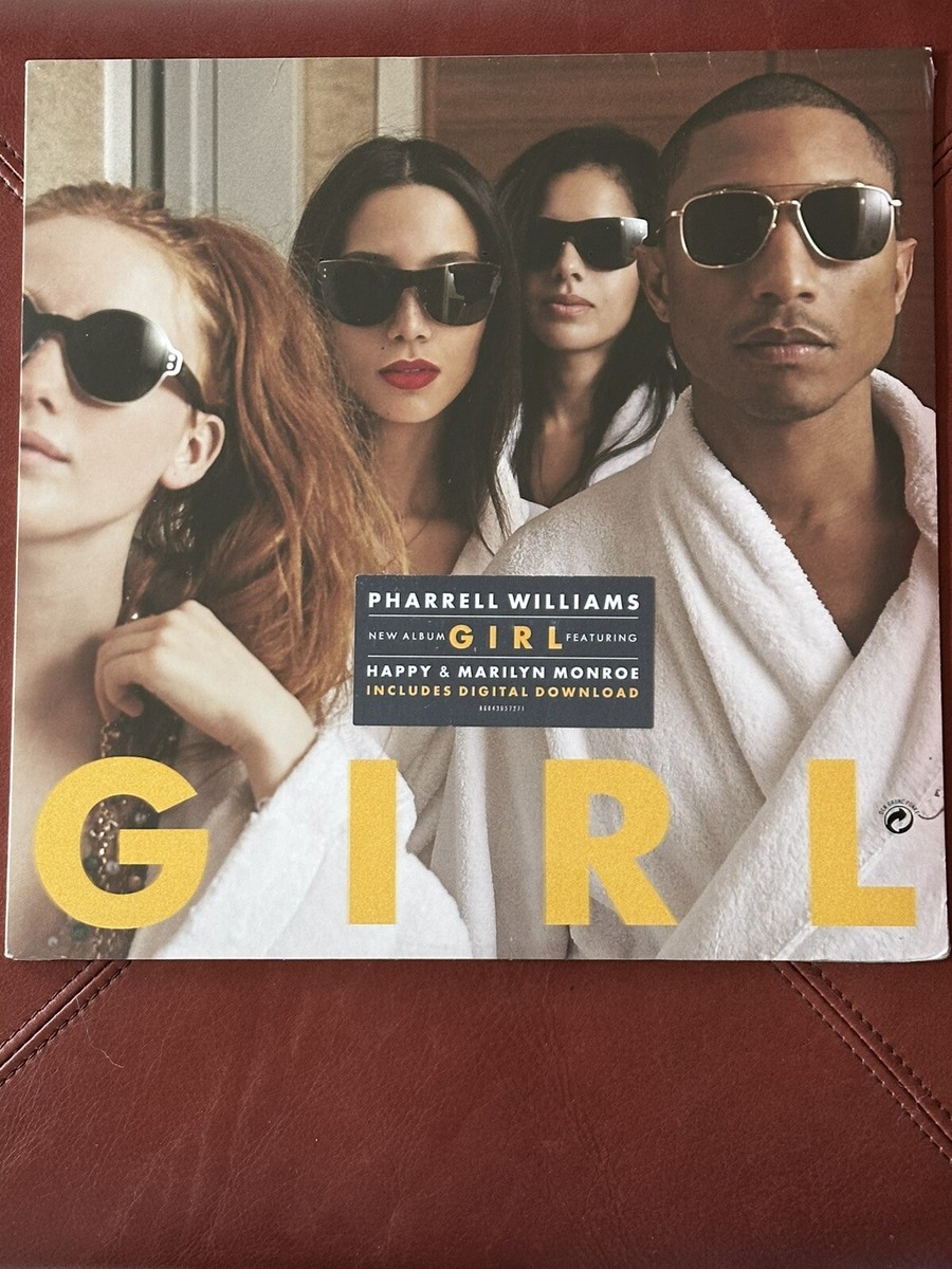 PHARRELL WILLIAMS - G I R L 2014 US OOP SEALED VINYL/LP w HAPPY