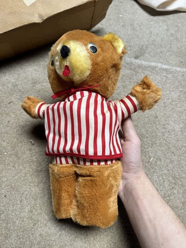 Rare Vintage 1950's Stuffed Plush Teddy Bear Radar MASH 13" Schwartz Toys - Picture 9 of 24