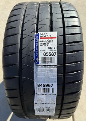 Set of TWO BRAND NEW 265/40ZR18 Michelin Pilot Sport 4S PS4S Tires