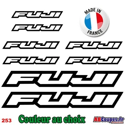 ABCOUPES PUBLICITÉ 8 Stickers Fuji - Autocollants Adhésifs Cadre Vélo Bike VTT Montain - 253