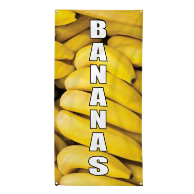 Vertical Vinyl Banner Multiple Sizes Bananas Food and Drink Restaurant and Food