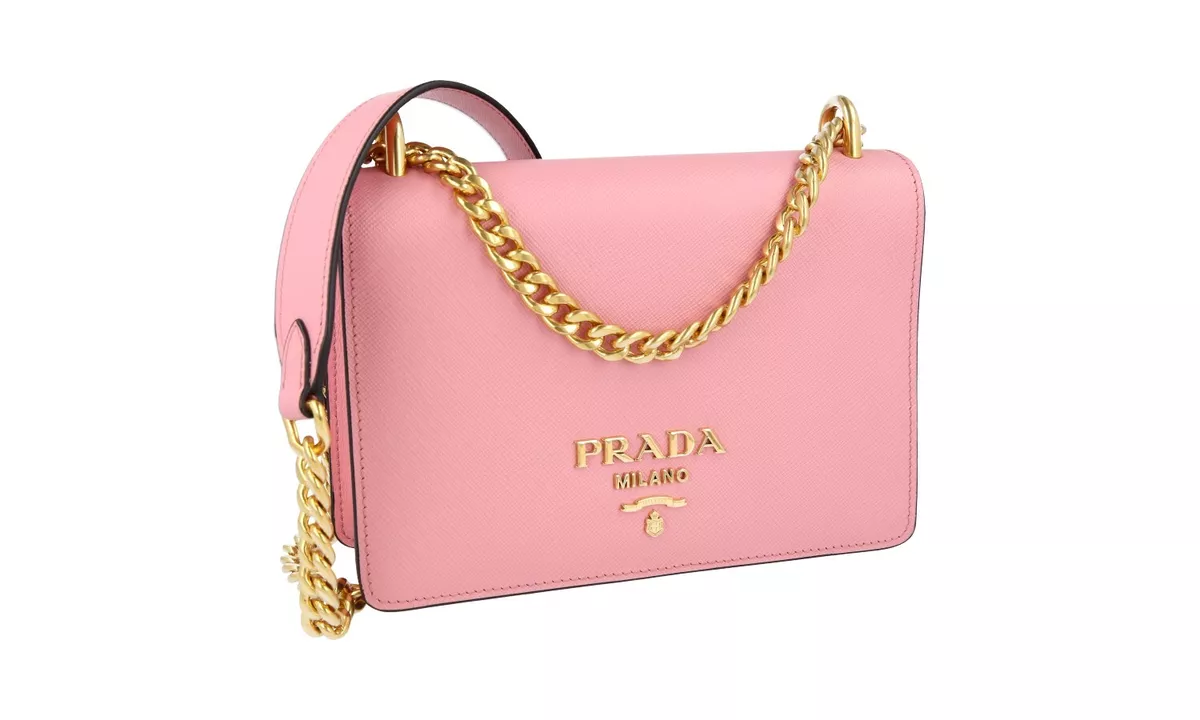 Prada Chain Crossbody Shoulder Bag Saffiano Leather 1BD133 New