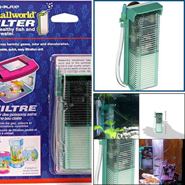 small filter for fish bowl