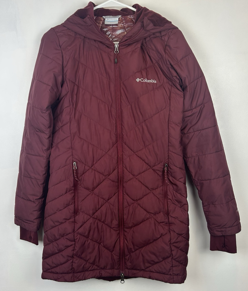 Columbia Puffer Coat Womens XS Omni Heat Jacket Long Packable Hood