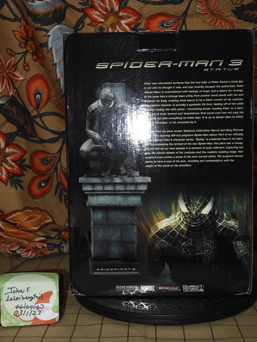 Sideshow Collect Black Symbiote Suit Spider-man 3 Statue Sideshow Collect Black Symbiote Suit Spider-man 3 Statue