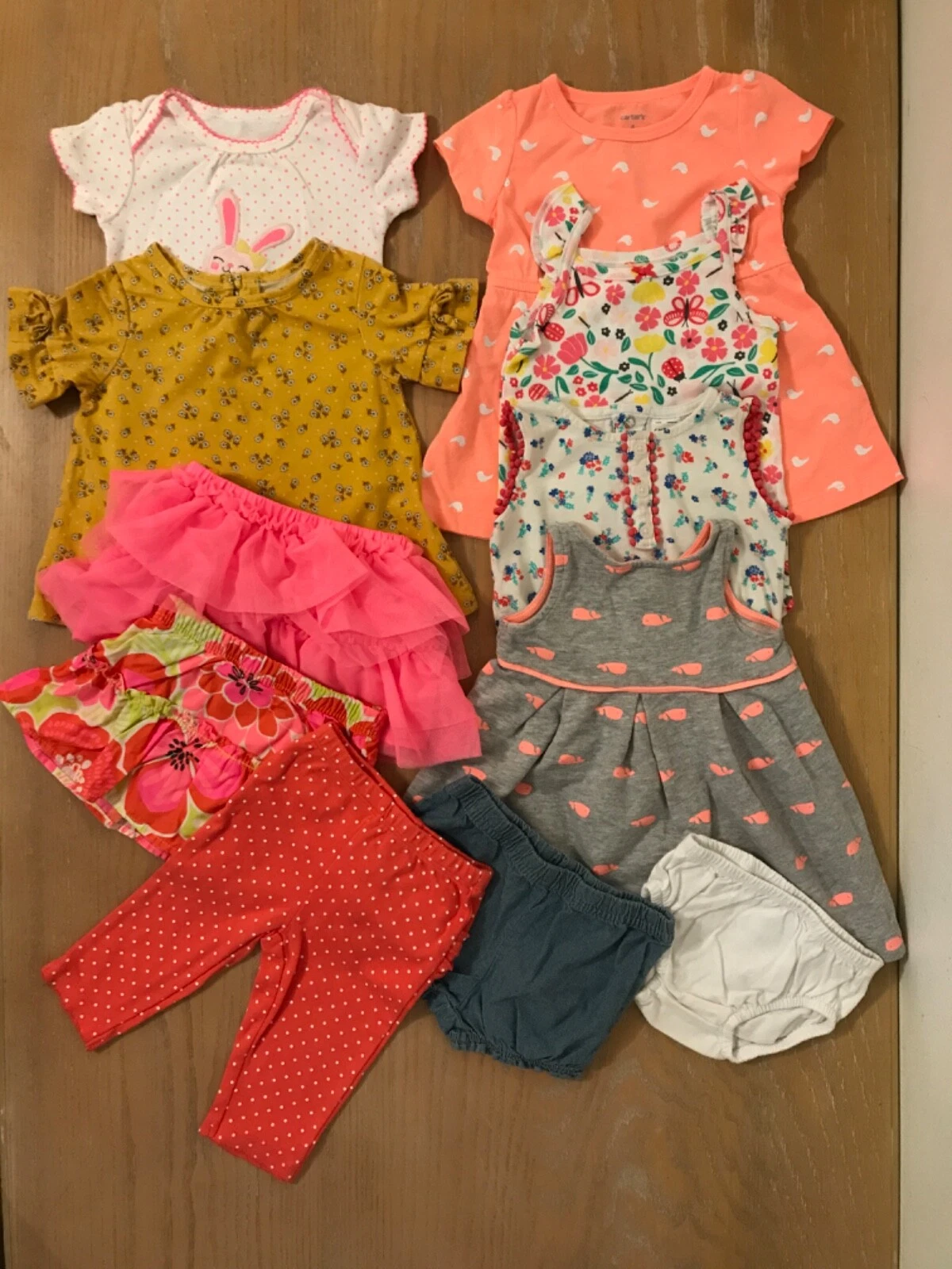 Carter's Infant Girls Summer Clothing Lot of 11 Size 6 Months