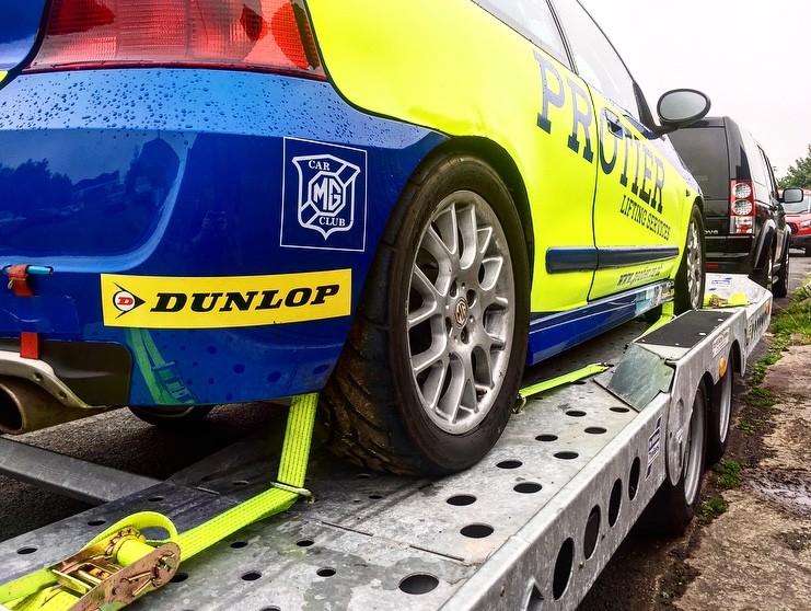 4x HI VIS - CAR TRAILER Over Tyre Tie Down Transporter Heavy Duty Ratchet Straps