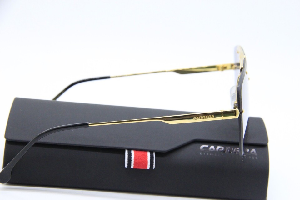 NEW CARRERA 1016 S RHLIC GOLD BLACK AUTHENTIC SUNGLASSES W CASE 64 11 New carrera 1016 s rhlic gold black authentic sunglasses w case 64 11