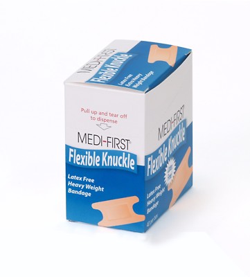 Latex Free Extra Heavy Weight Cloth Knuckle Bandages 3 1/2 40/Box #61678