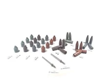 Cratex Rubberized Abrasive Point Kit 32 Pieces Polishing Mandrels Included