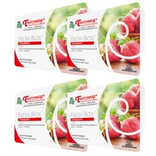 ⭐️⭐️⭐️⭐️⭐️ 4x TREEFROG FRESH BOX XTREME FRESH AIR FRESHENER - Strawberry