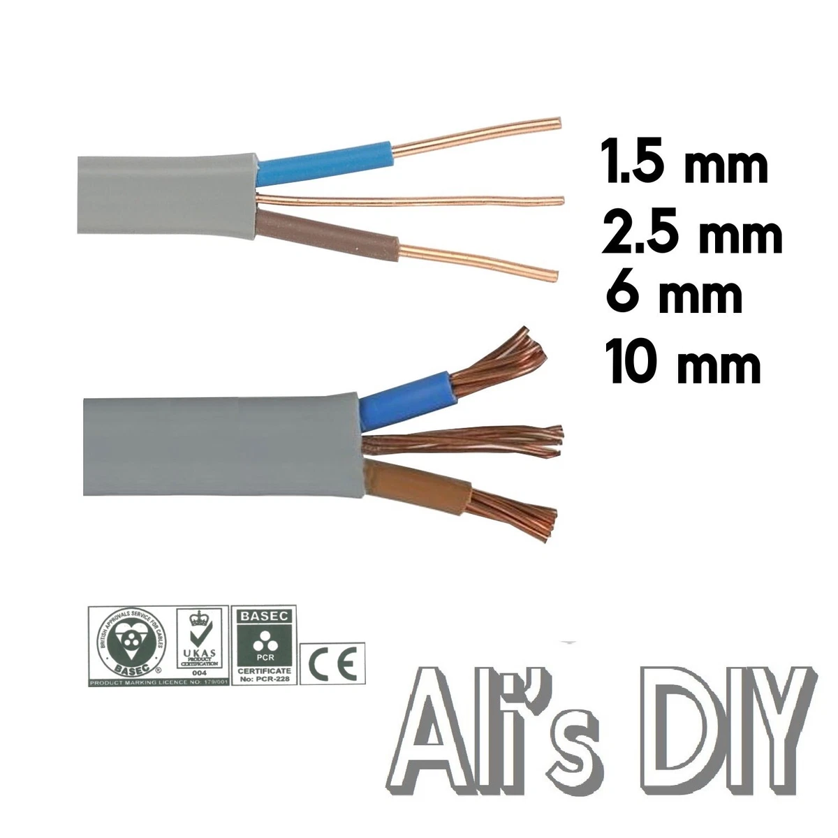 Twin and Earth T&E Electric Cable Wire, Lights Electrical Socket Cooker Shower, cable electrico 2.5mm - Vimarsana News