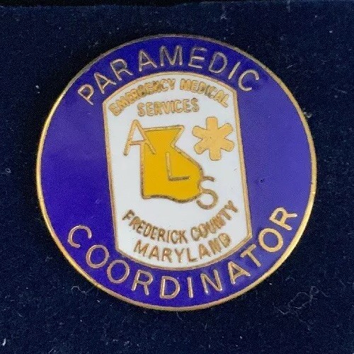 FREDERICK COUNTY, MARYLAND PARAMEDIC COORDINATOR EMS EMT PIN - Picture 1 of 1