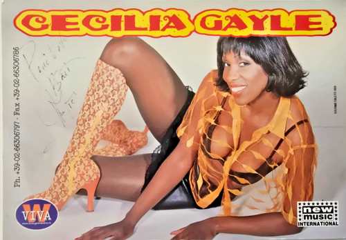 Cartolina fotografica autografata CECILIA GAYLE prezzo ebay